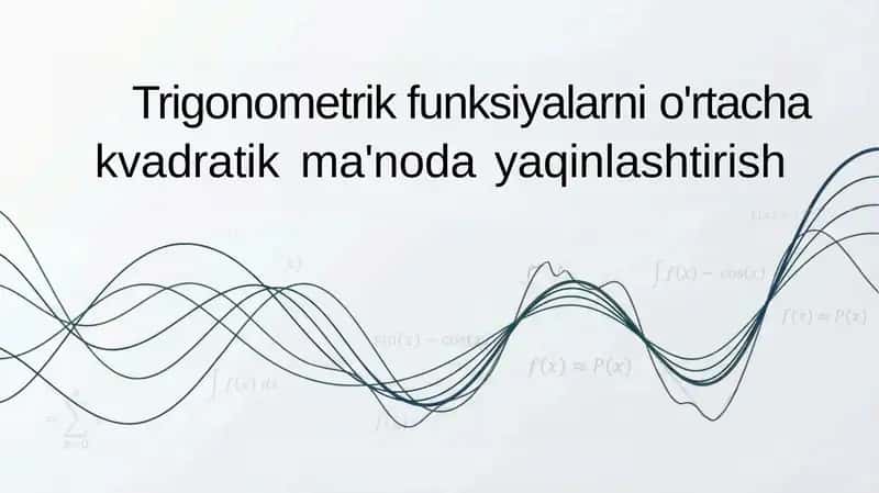 Orta kvadratik yaqinlashtirish 1