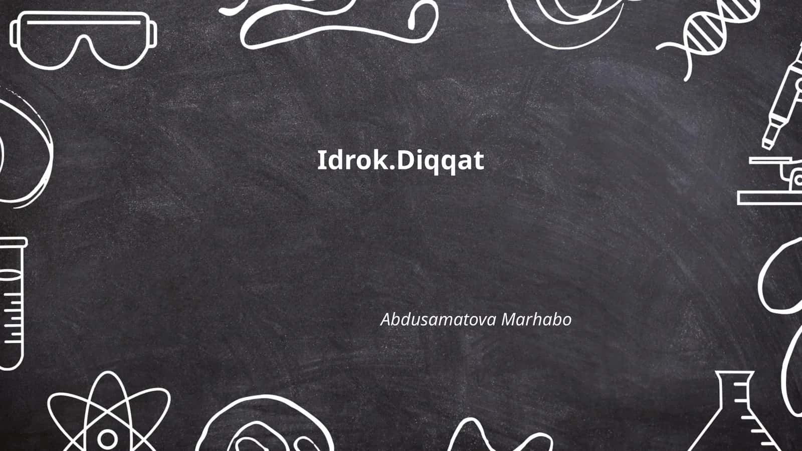Idrok.Diqqat 1