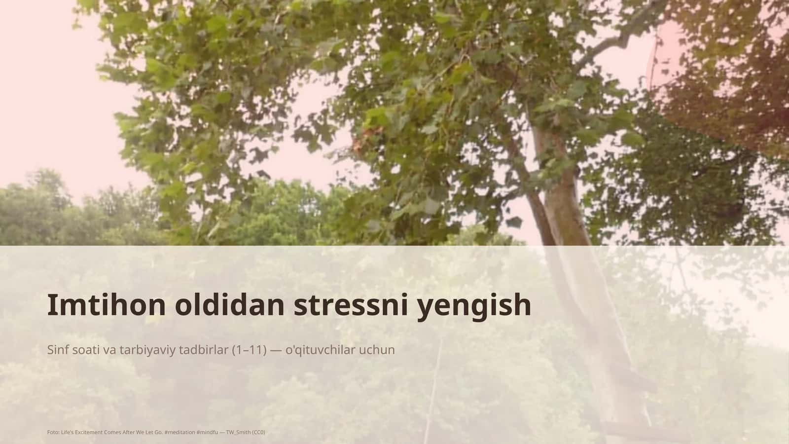 Imtihon oldidan stressni yengish 1