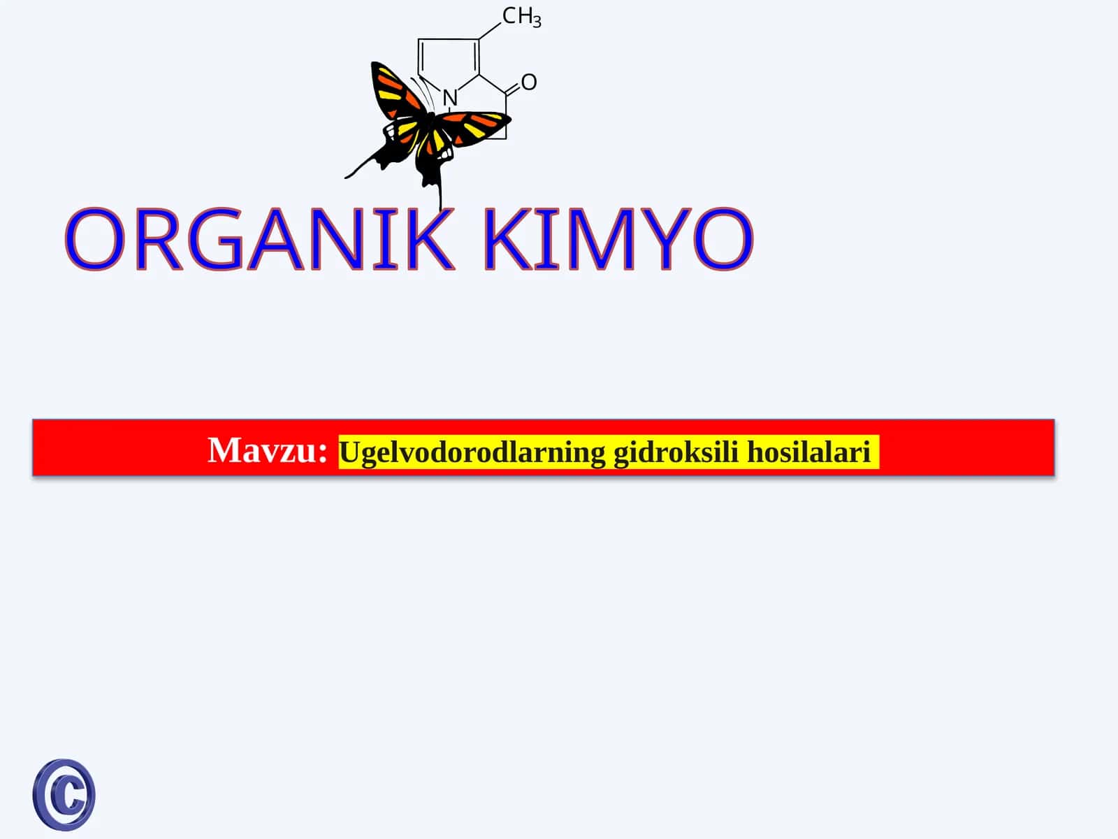 Ugelvodorodlarning   gidroksil hosilalari 1