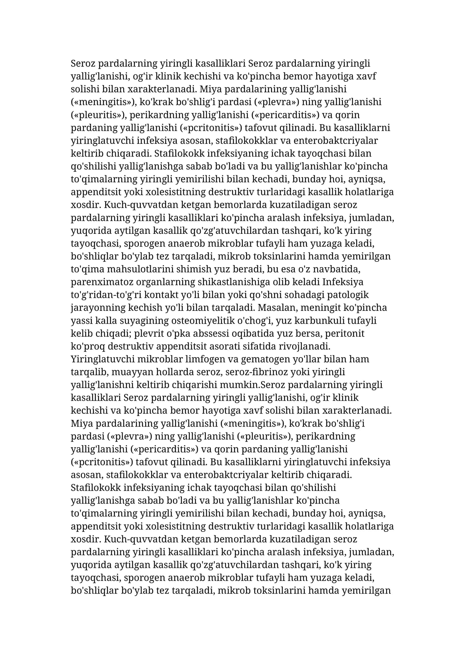 Serioz Pardalar Yiringli Kasalliklari 1