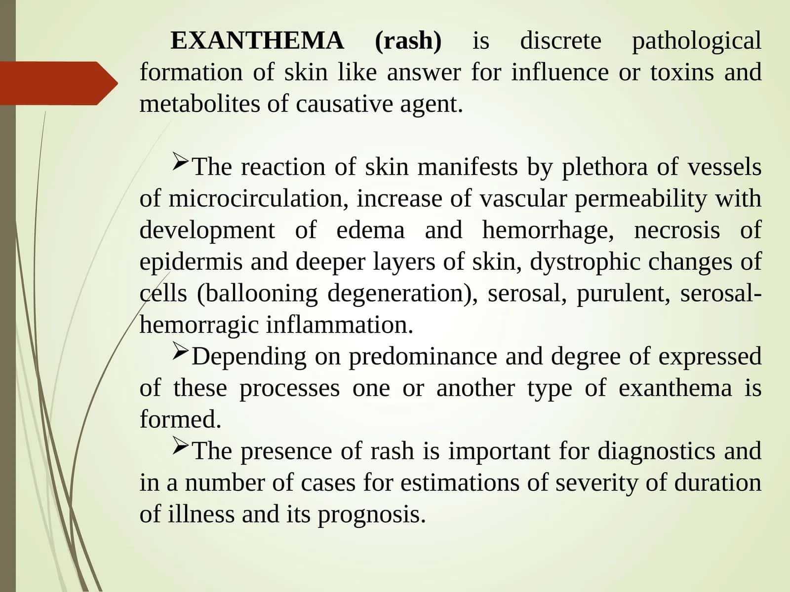 EXANTHEMA (rash) 1