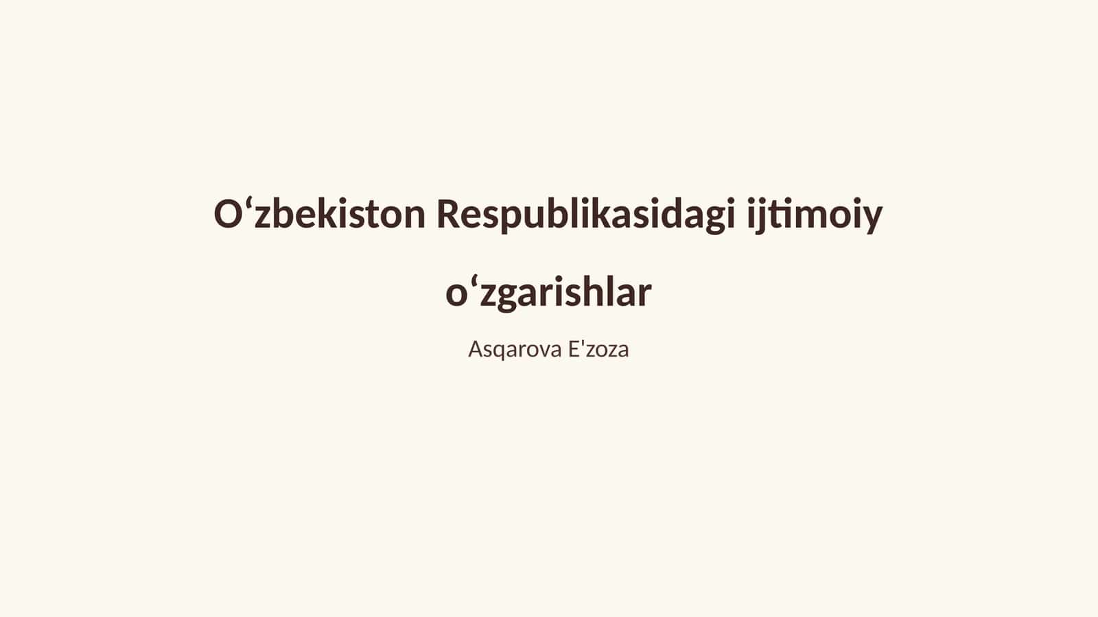 Asqarova E'zoza 1