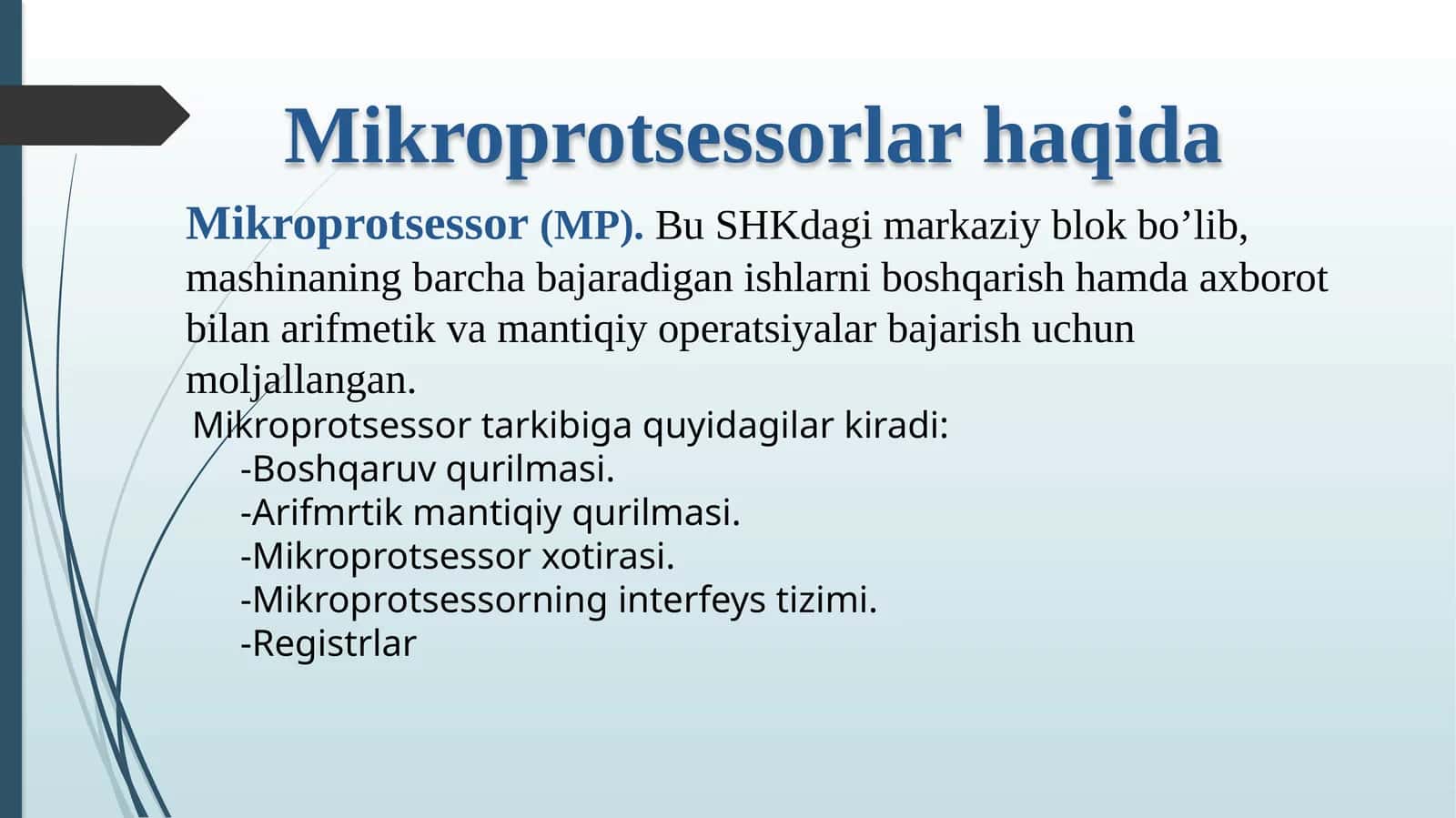 Mikroprotsessorlar haqida 1