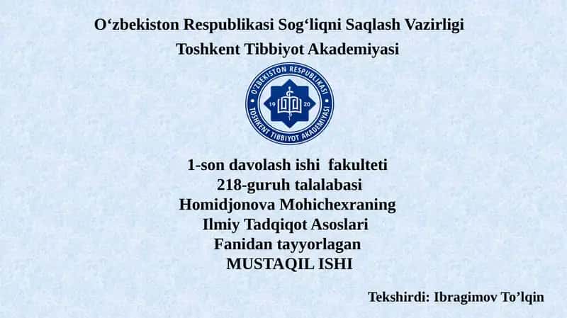 Ilmiy Adabiyotlar Tahlili 1