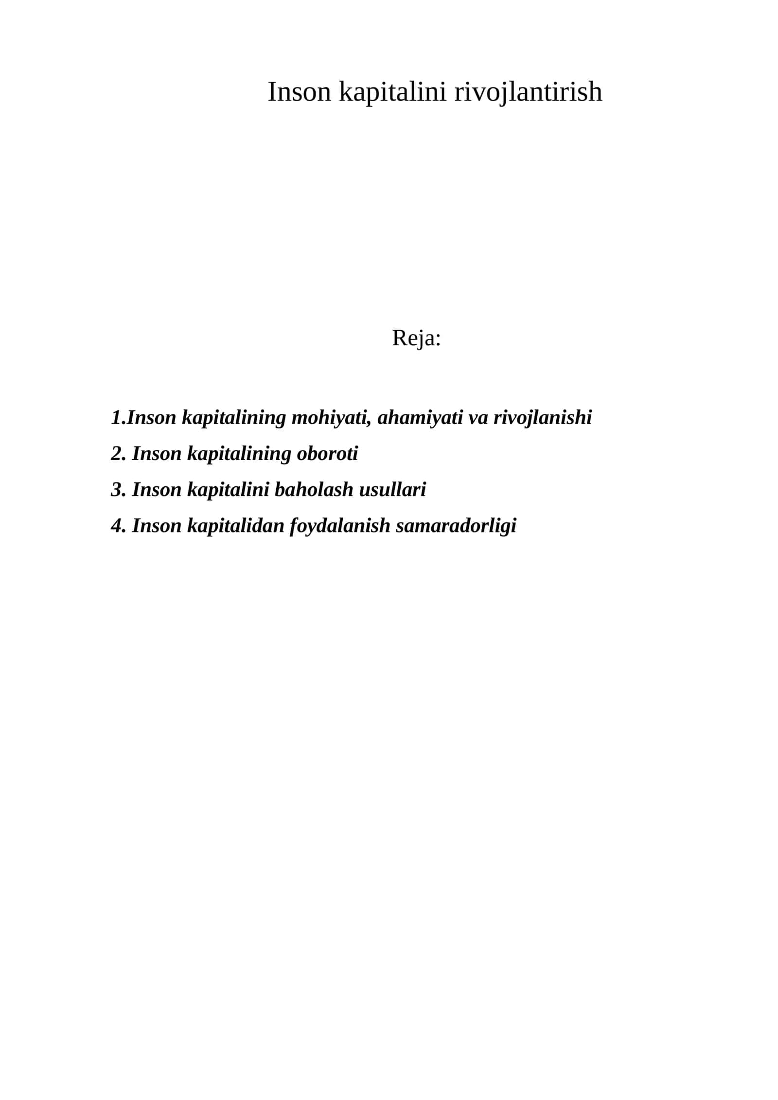 Insоn kаpitаlini rivоjlаntirish 1