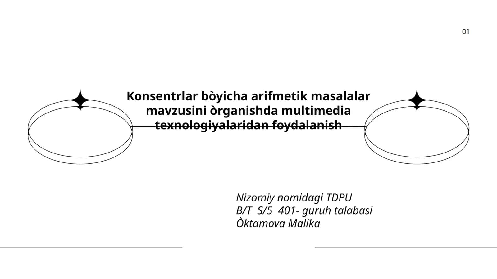 Konsentrlar bòyicha arifmetik masalalar mavzusini òrganishda multimedia texnologiyalaridan foydalanish 1