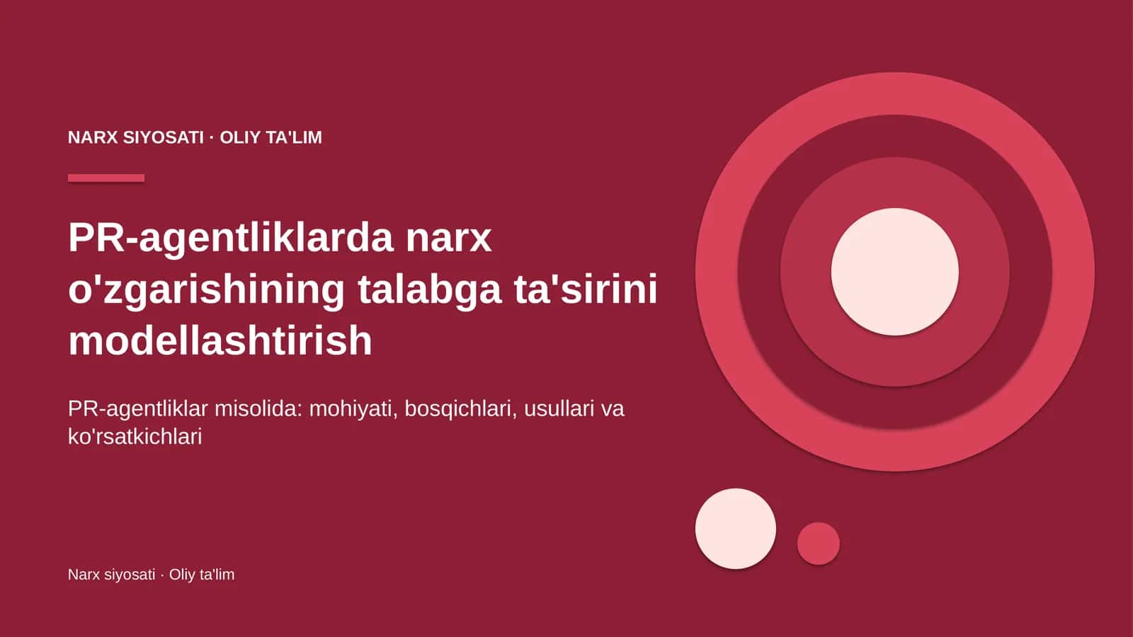 pr agentliklarda narx o'zgarishining talabga ta'sirini modellashtirish 4610 1