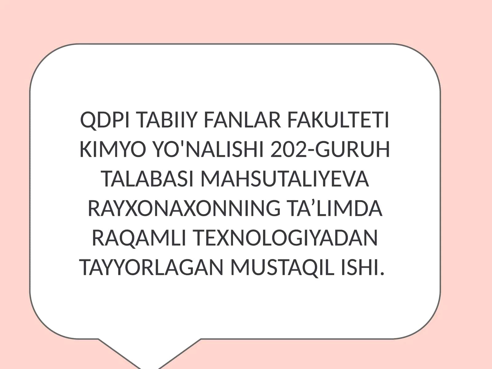 Kimyo yo'nalishi 202-guruh 1