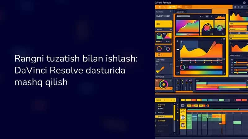 Rangni tuzatish bilan ishlash: DaVinci Resolve dasturida mashq qilish 1