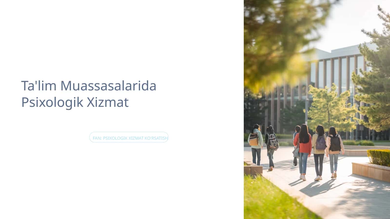 Ta'lim Muassasalarida Psixologik Xizmat 1