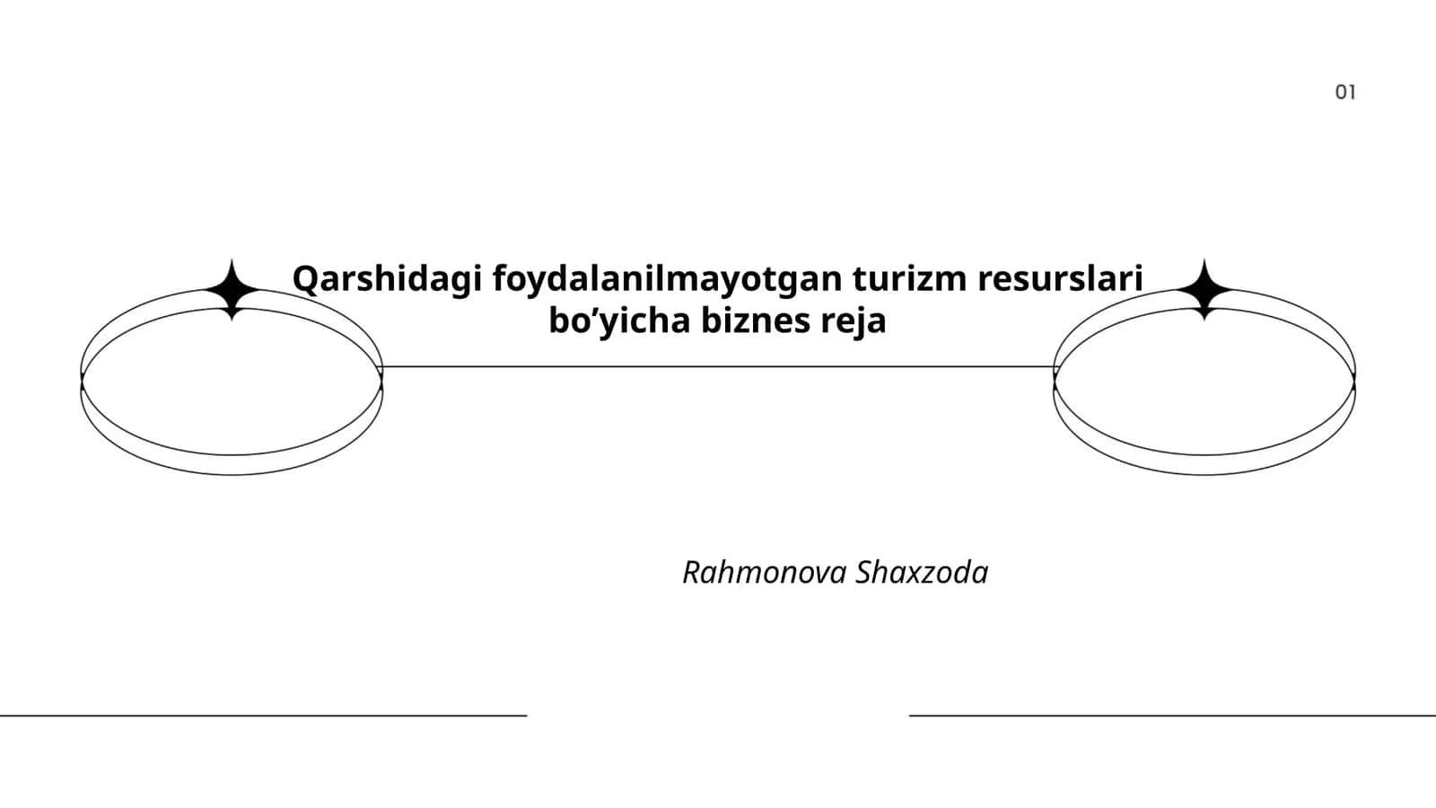 Qarshidagi foydalanilmayotgan turizm resurslari bo’yicha biznes reja 1