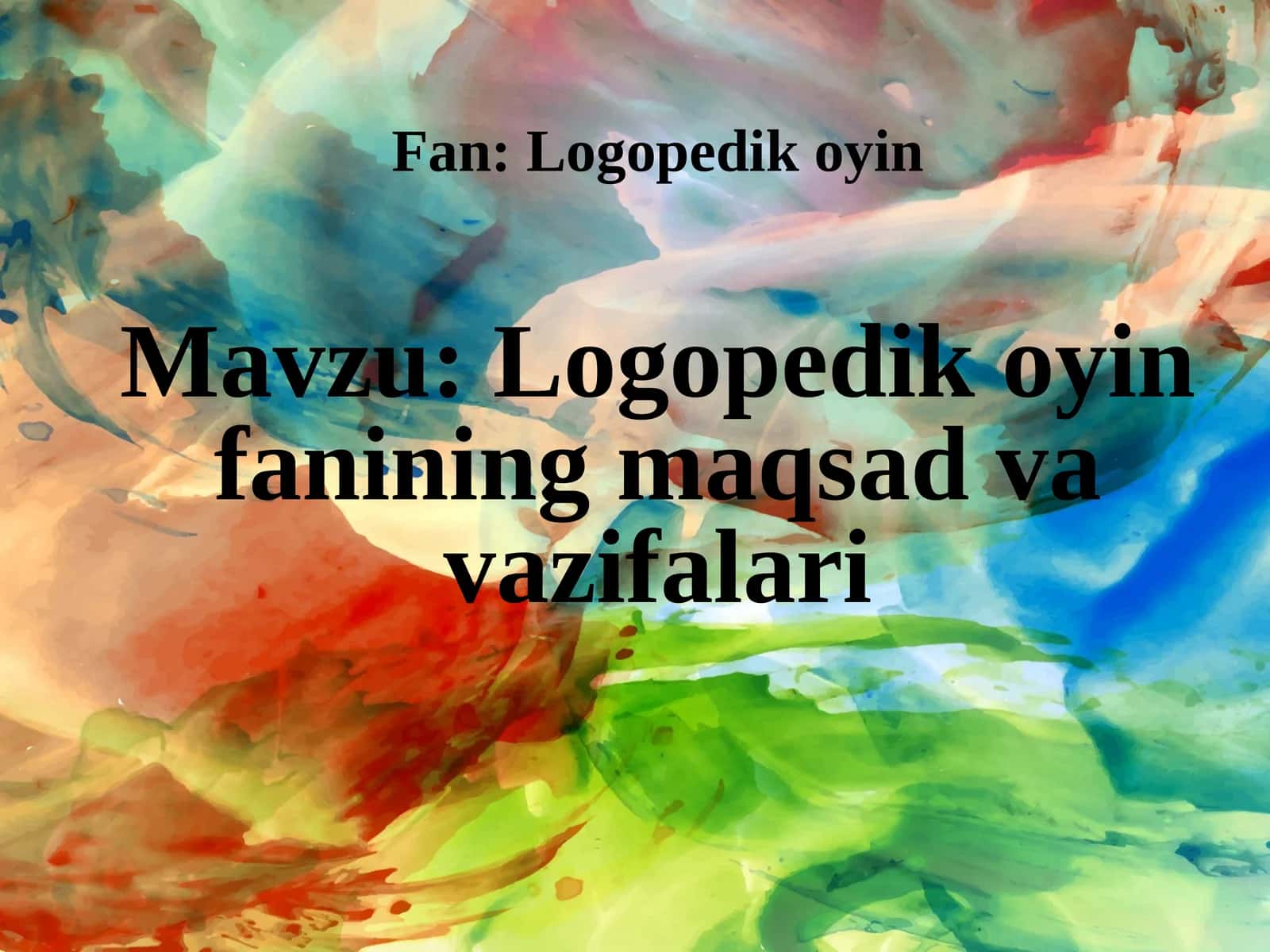 Logopedik oyin 1