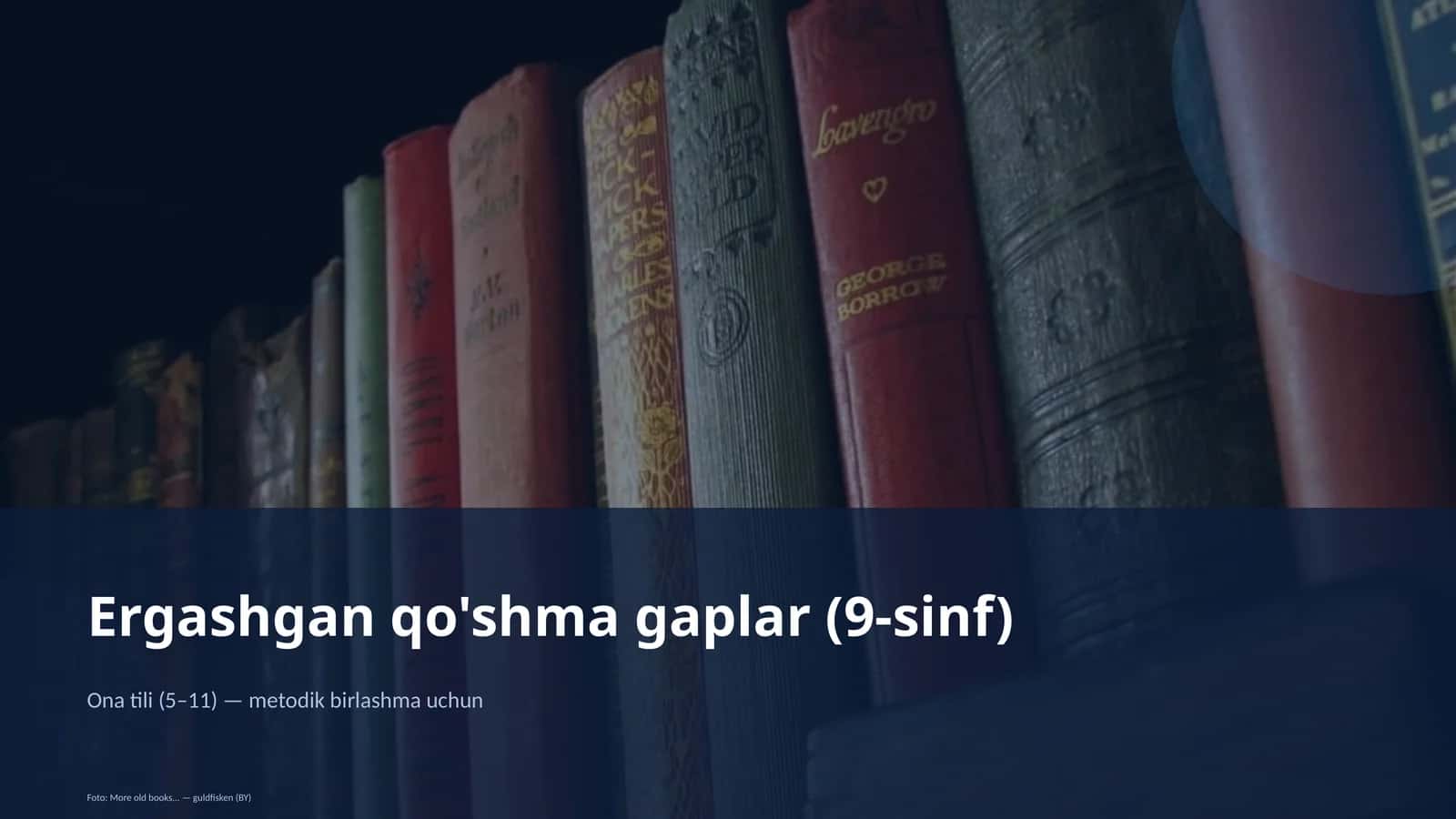 Ergashgan qo'shma gaplar (9-sinf) 1