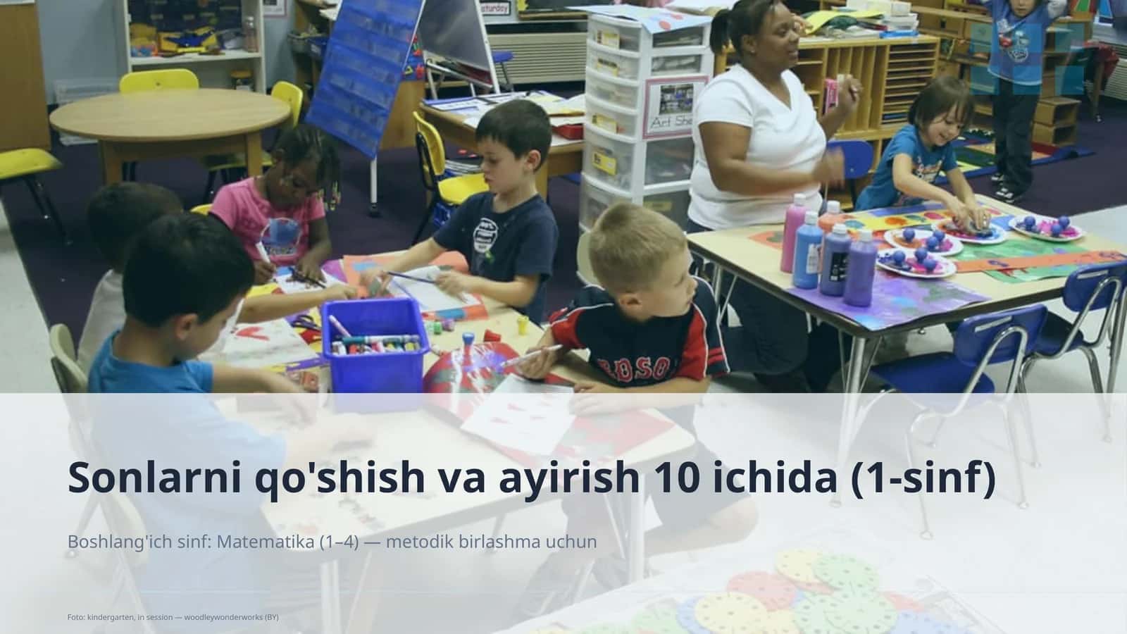 Sonlarni qo'shish va ayirish 10 ichida (1-sinf) 1
