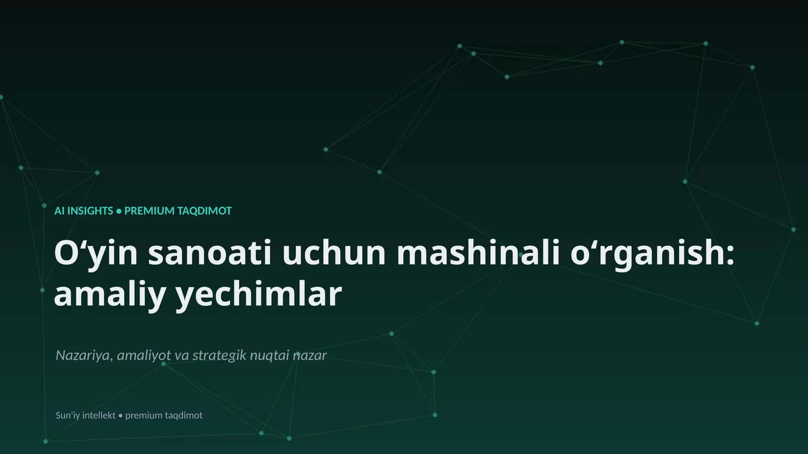 AI INSIGHTS • PREMIUM TAQDIMOT 1