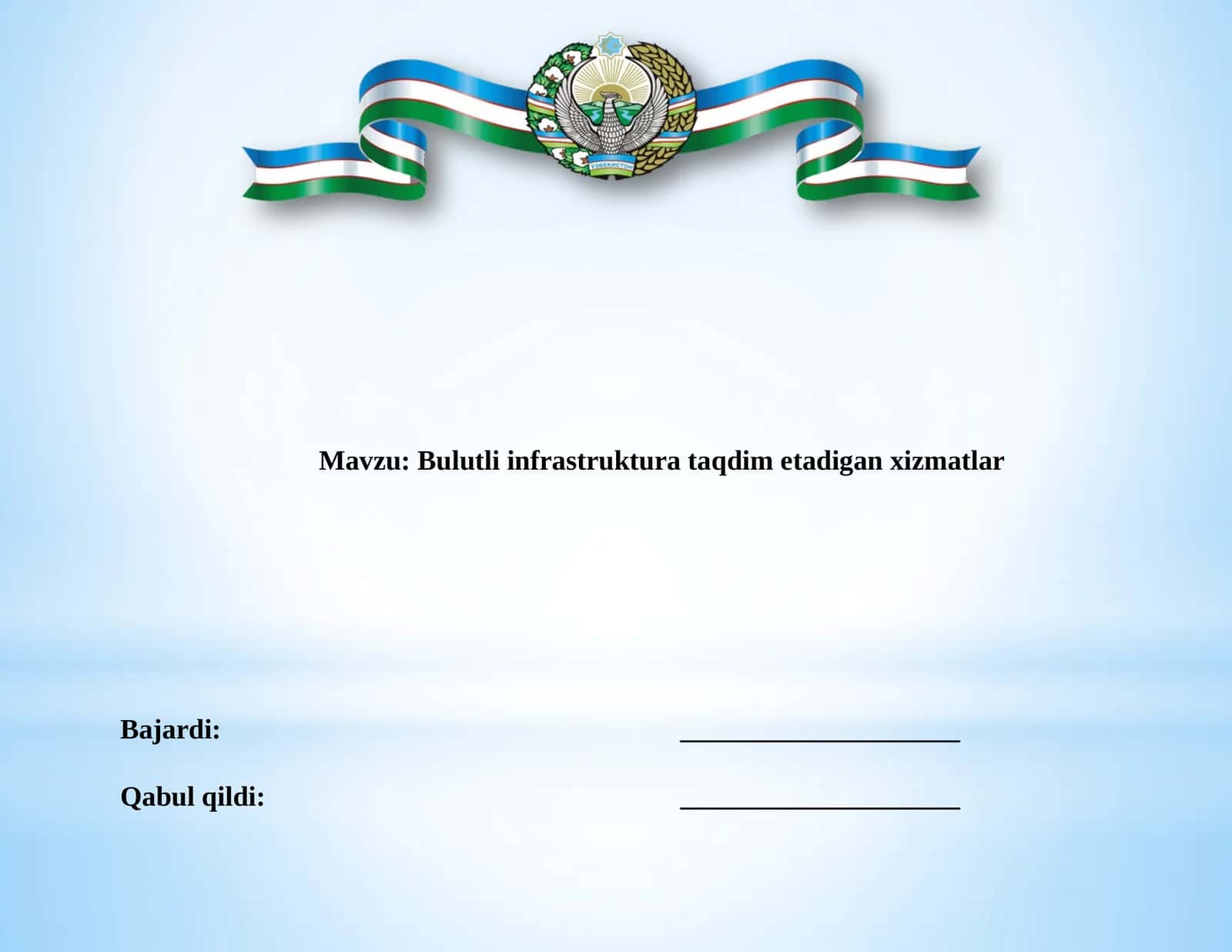 Bulutli infrastruktura taqdim etadigan xizmatlar 1