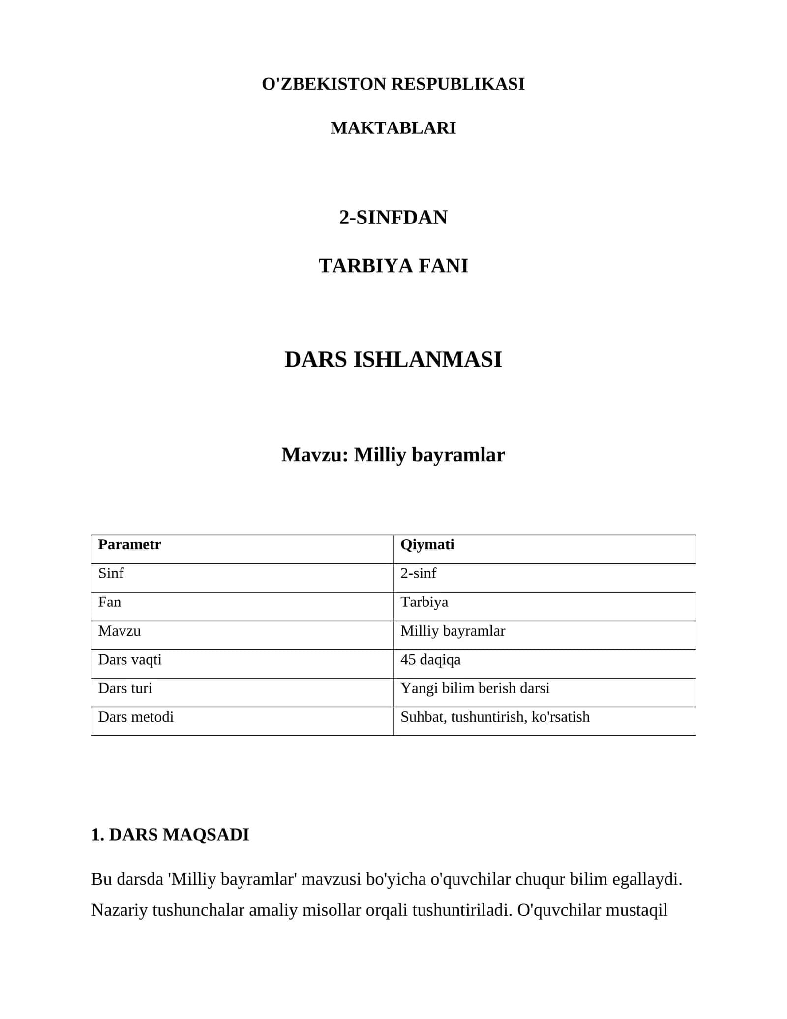 Milliy bayramlar 1