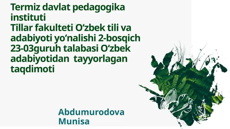 Ahmad Yassaviy va Ahmad Yugnakiyning hayoti va ijodi manbalari 1