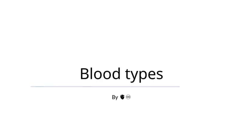 Blood types 1
