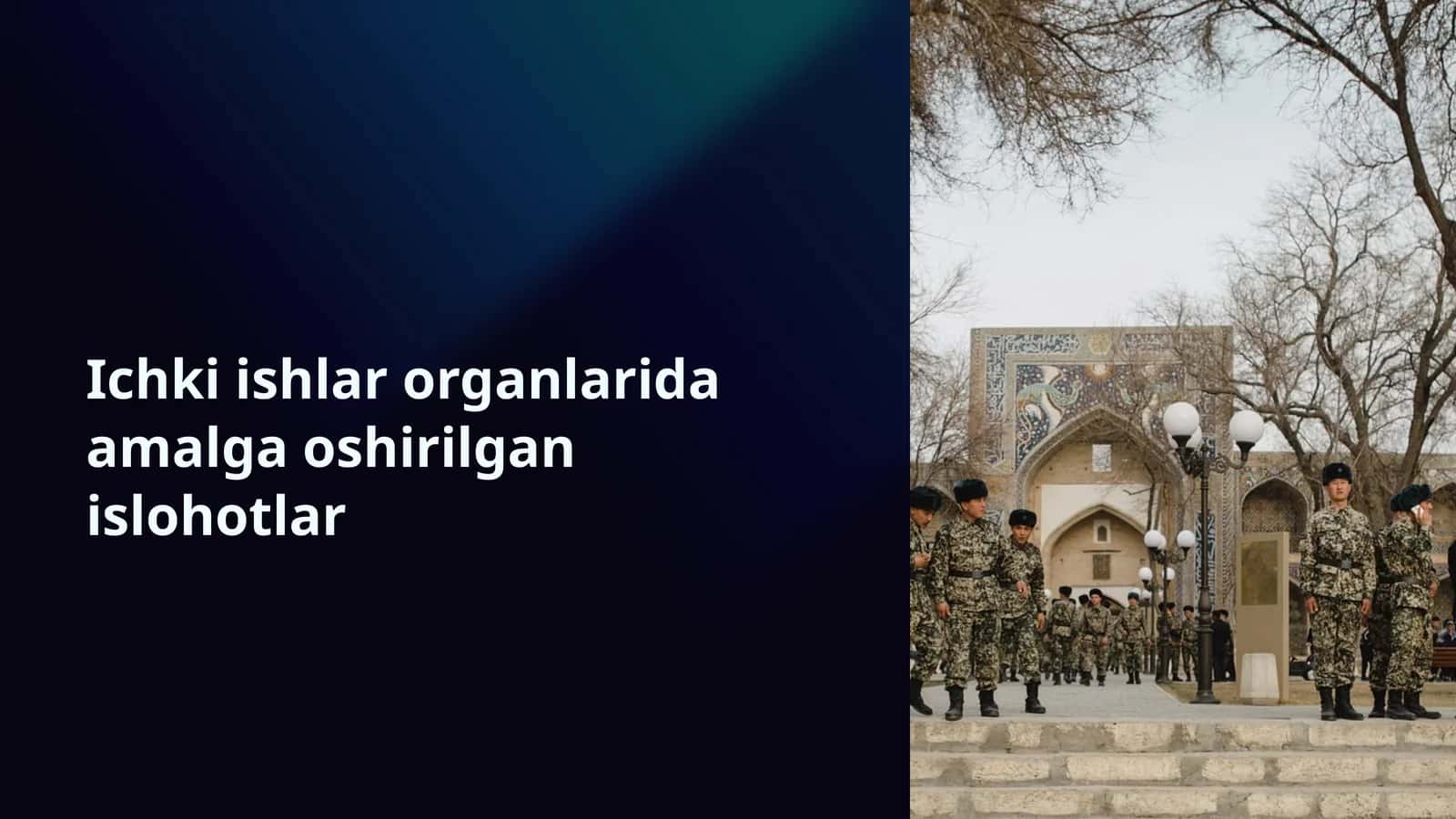 Islohotlarning boshlanishi va huquqiy asoslari 1