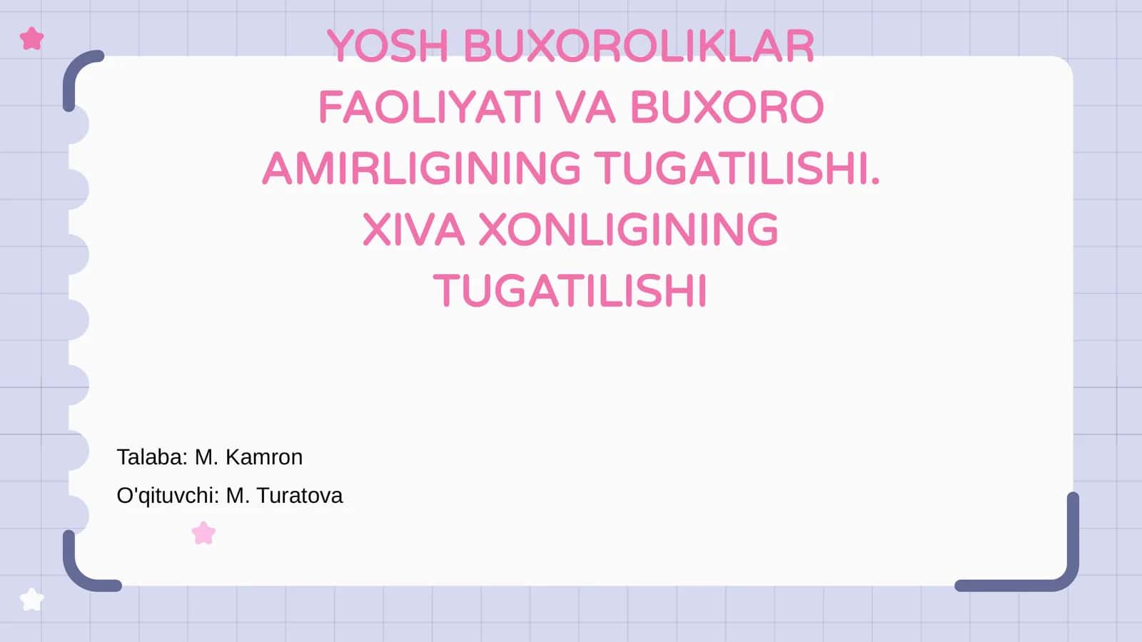 Yosh Buxoroliklar faoliyati va Buxoro Amirligining Tugatilishi. Xiva Xonliginining Tugatilishi 1