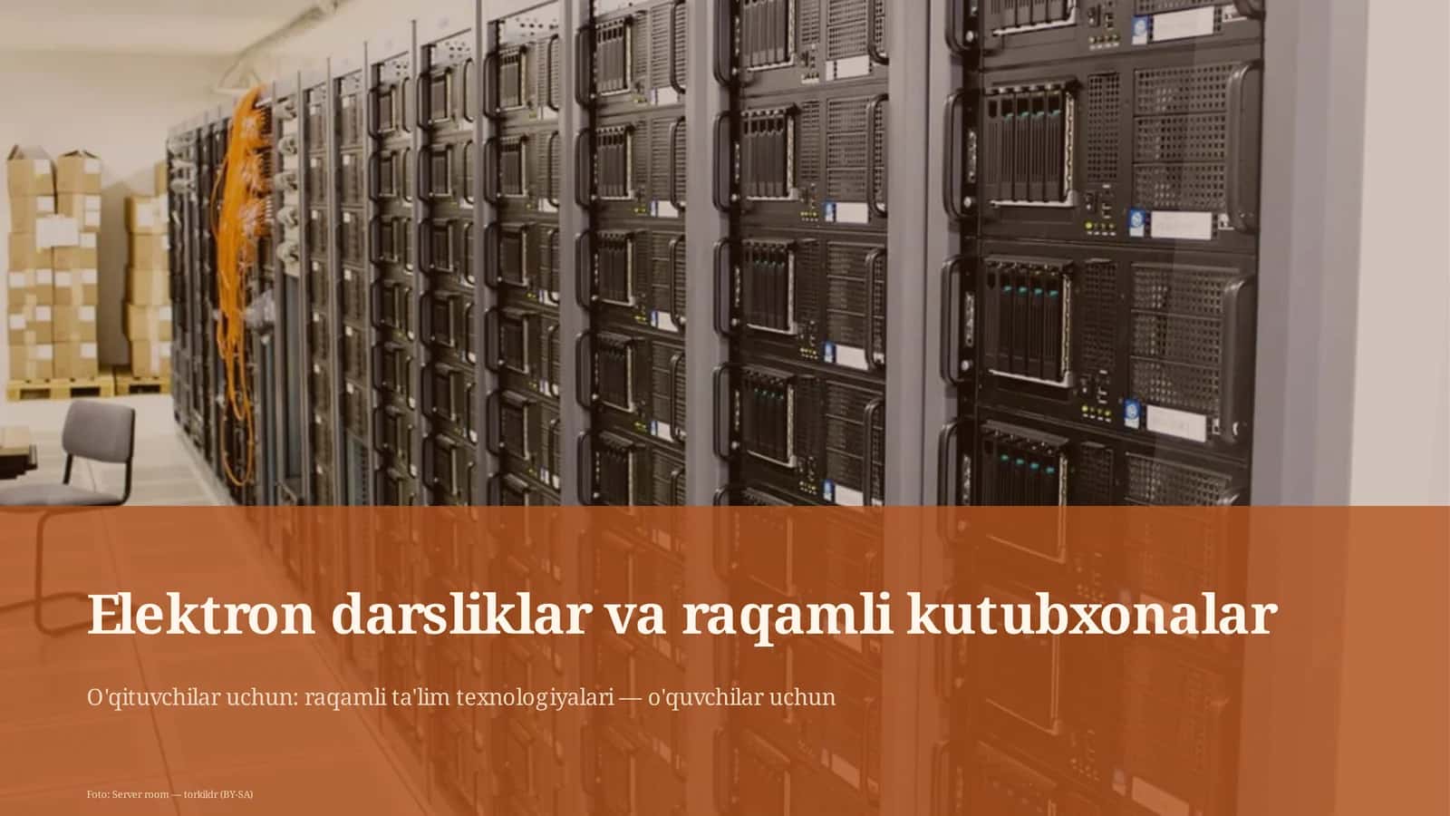 Elektron darsliklar va raqamli kutubxonalar 1