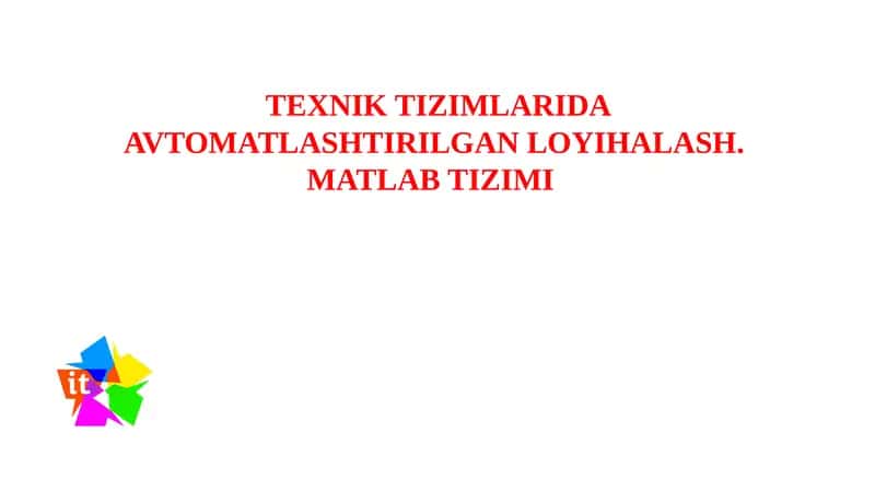 MATLAB TIZIMI 1