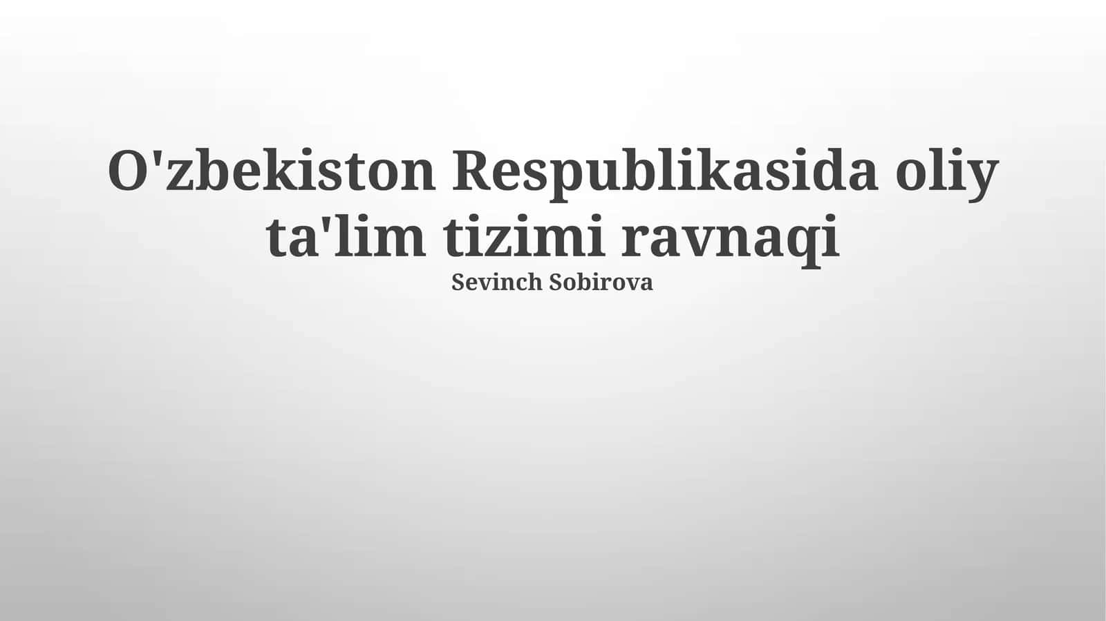 Texnologiyaning Oliy Ta'limdagi Rolı 1