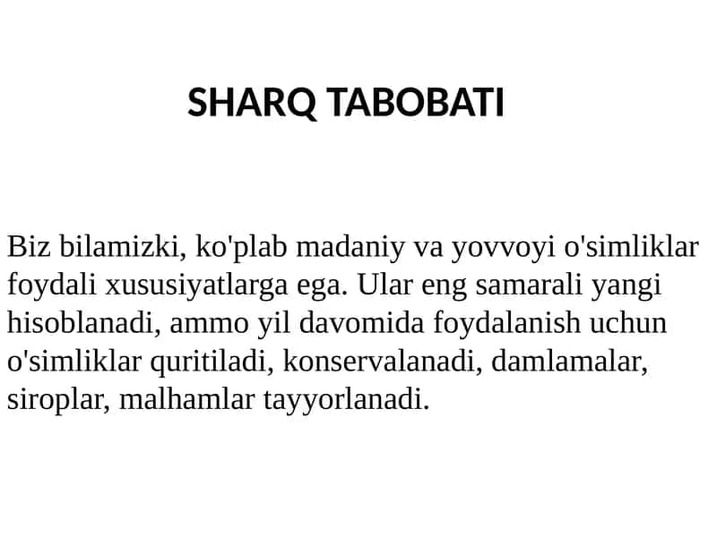 SHARQ TABOBATI 1