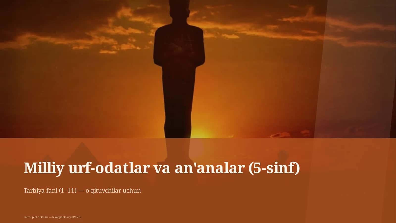 Milliy urf-odatlar va an'analar (5-sinf) 1
