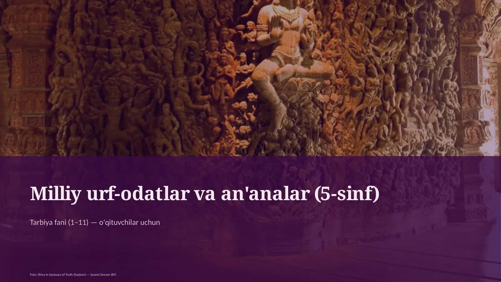 Milliy urf-odatlar va an'analar (5-sinf) 1