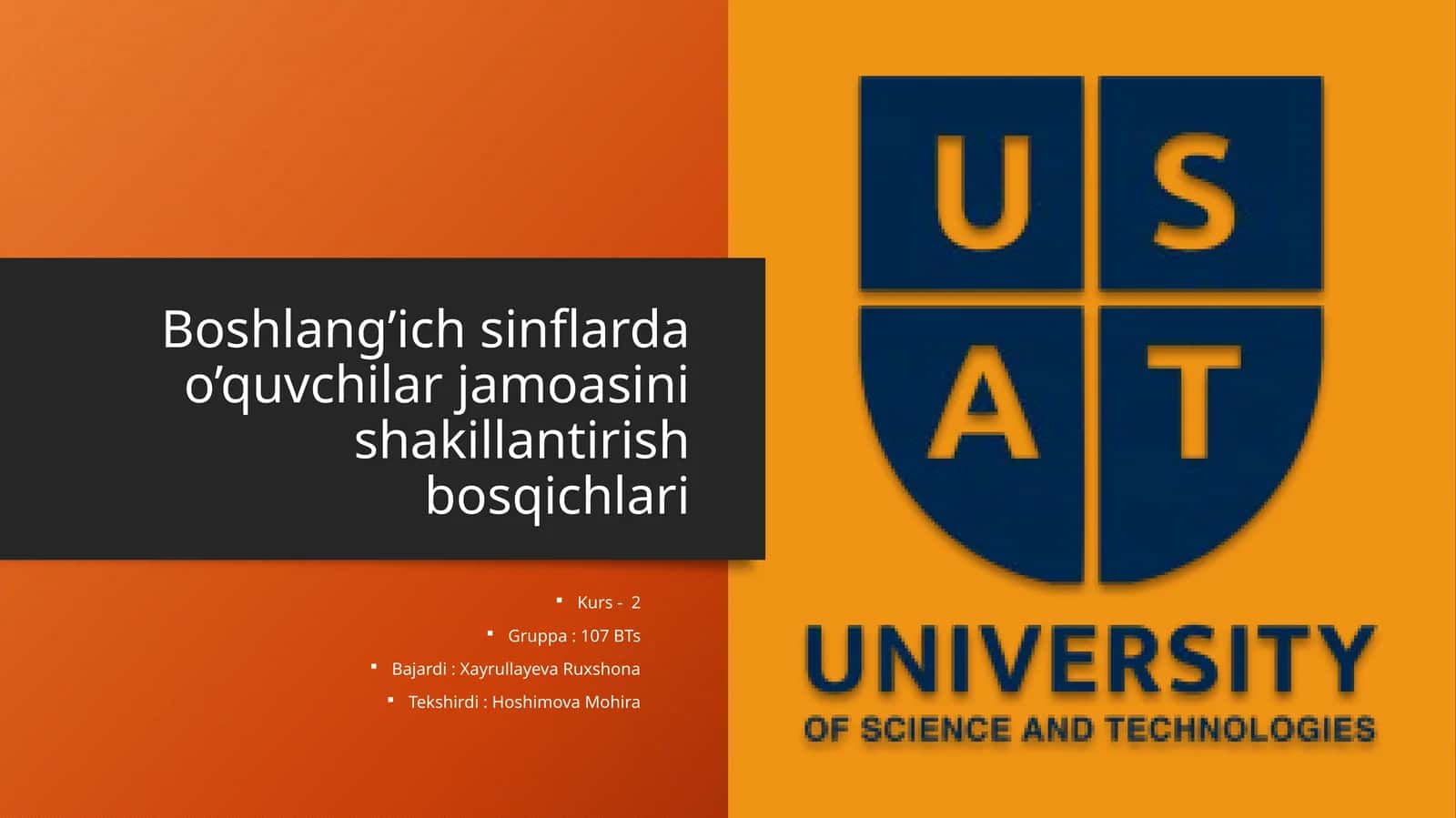 Boshlang’ichsinflardao’quvchilarjamoasinishakillantirishbosqichlari 1