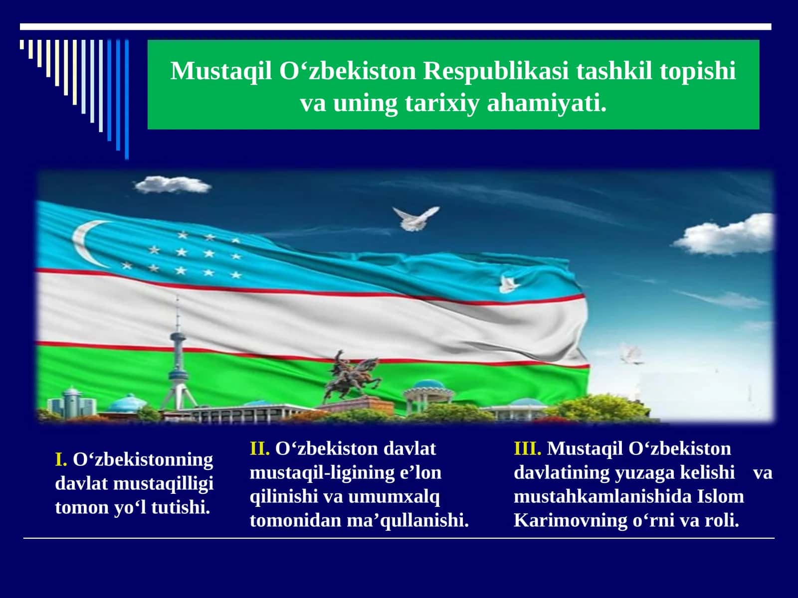 Oʻzbekiston eng yangi tarixi fani 1