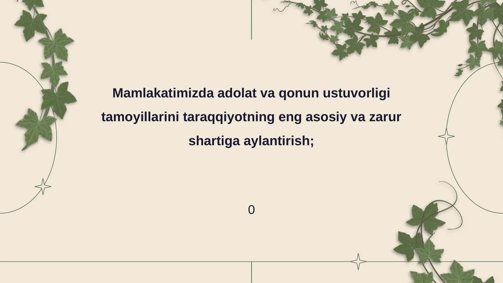 Adolat va qonun ustuvorligi 1