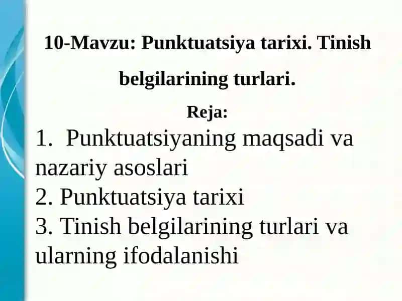 Punktuatsiyatarixi