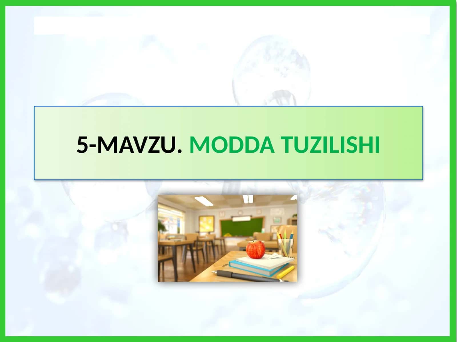 MODDA TUZILISHI 1