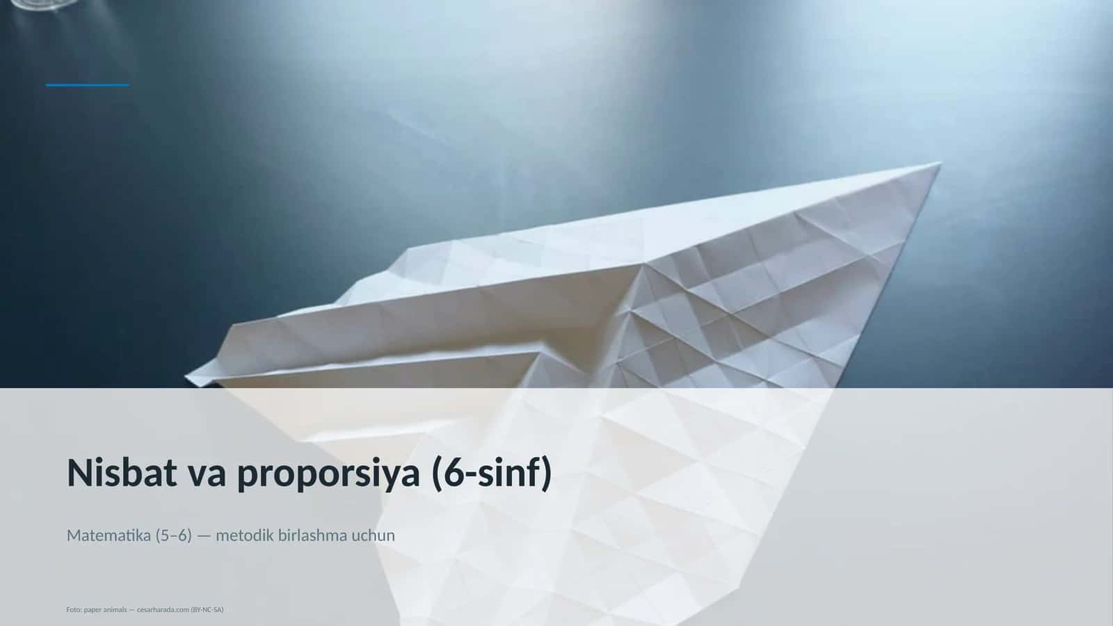 Nisbat va proporsiya (6-sinf) 1