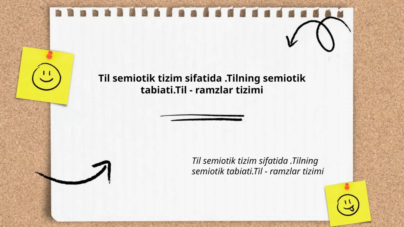 Til Semiotik Tizimi Sifatida 1