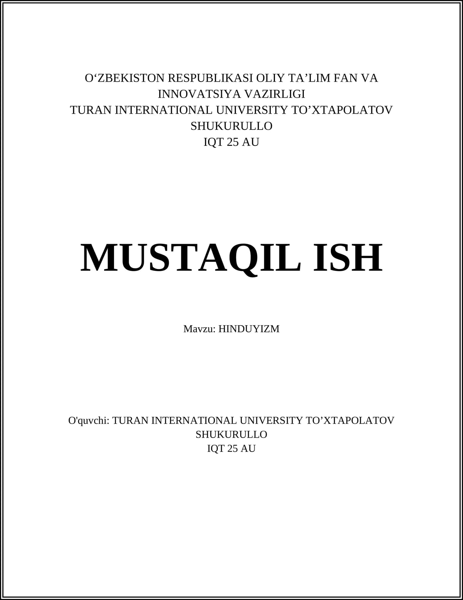 HINDUYIZM 1