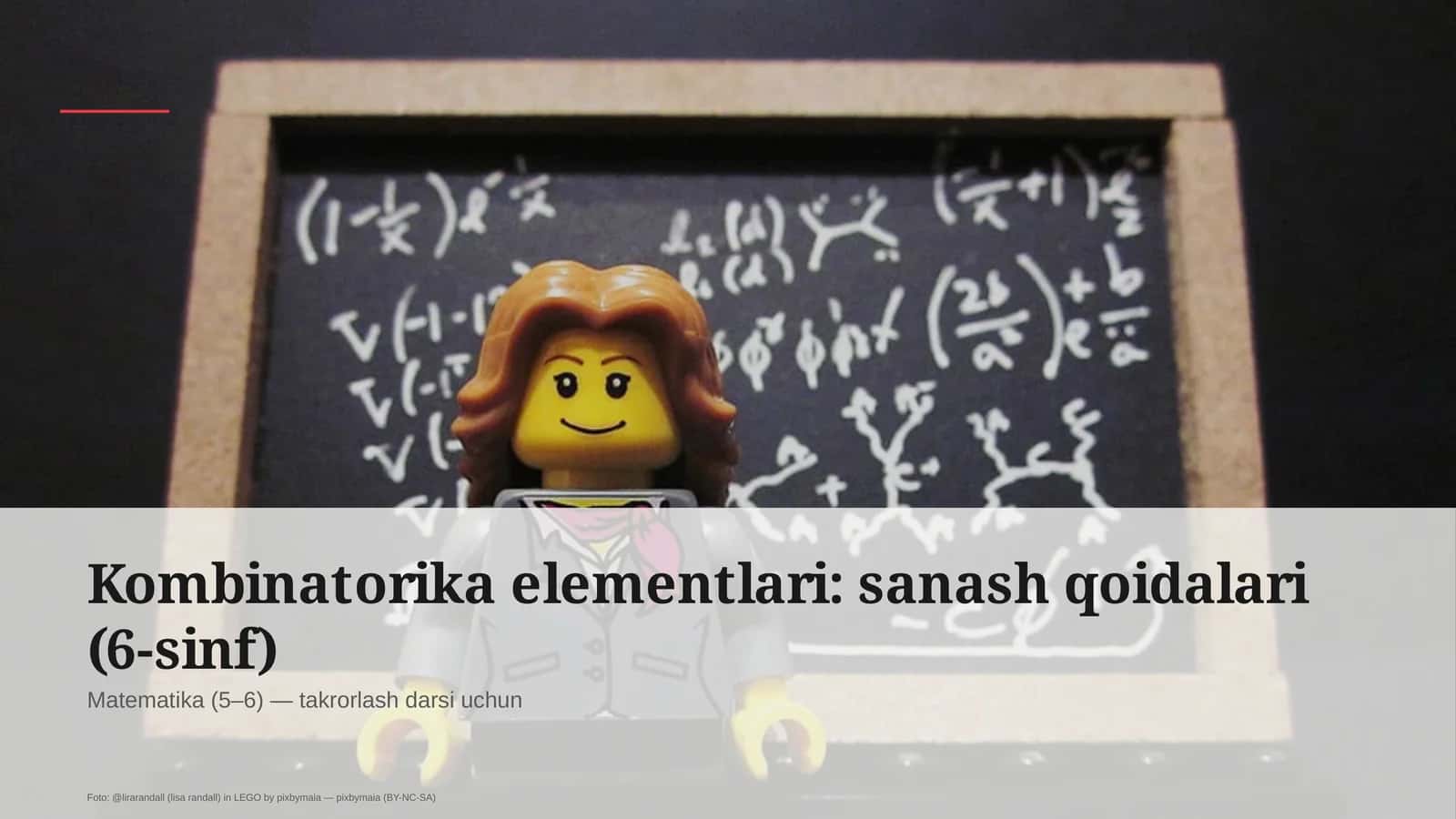 Kombinatorika elementlari: sanash qoidalari (6-sinf) 1
