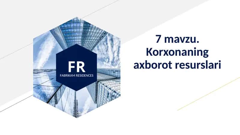 Korxonaning axborot resurslari 1
