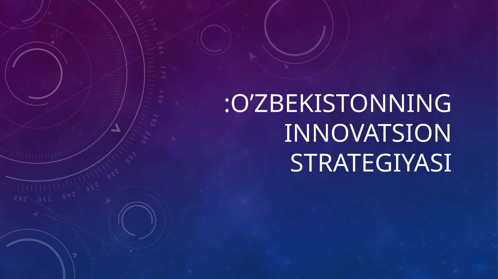 O'zbekistonning innovatsion strategiyasi 1
