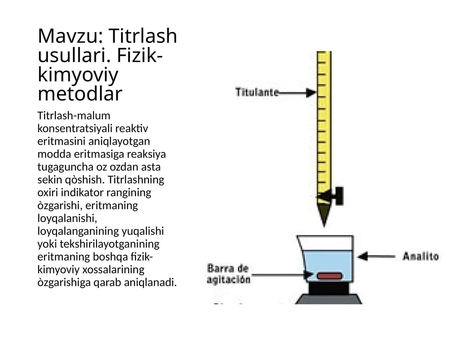 Titrlash usullari 1