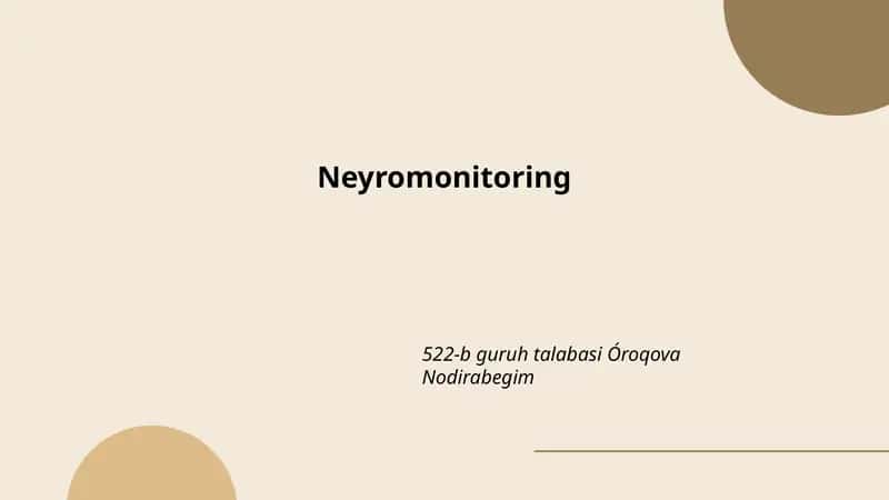 Neyromonitoring 1