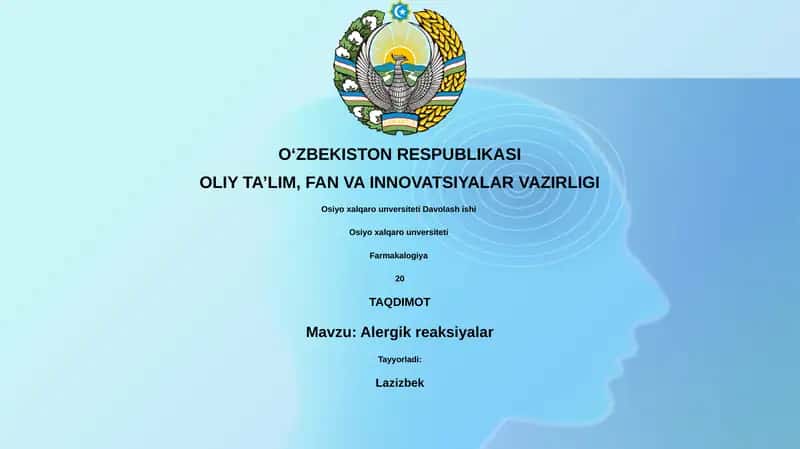 Farmakalogiya 1