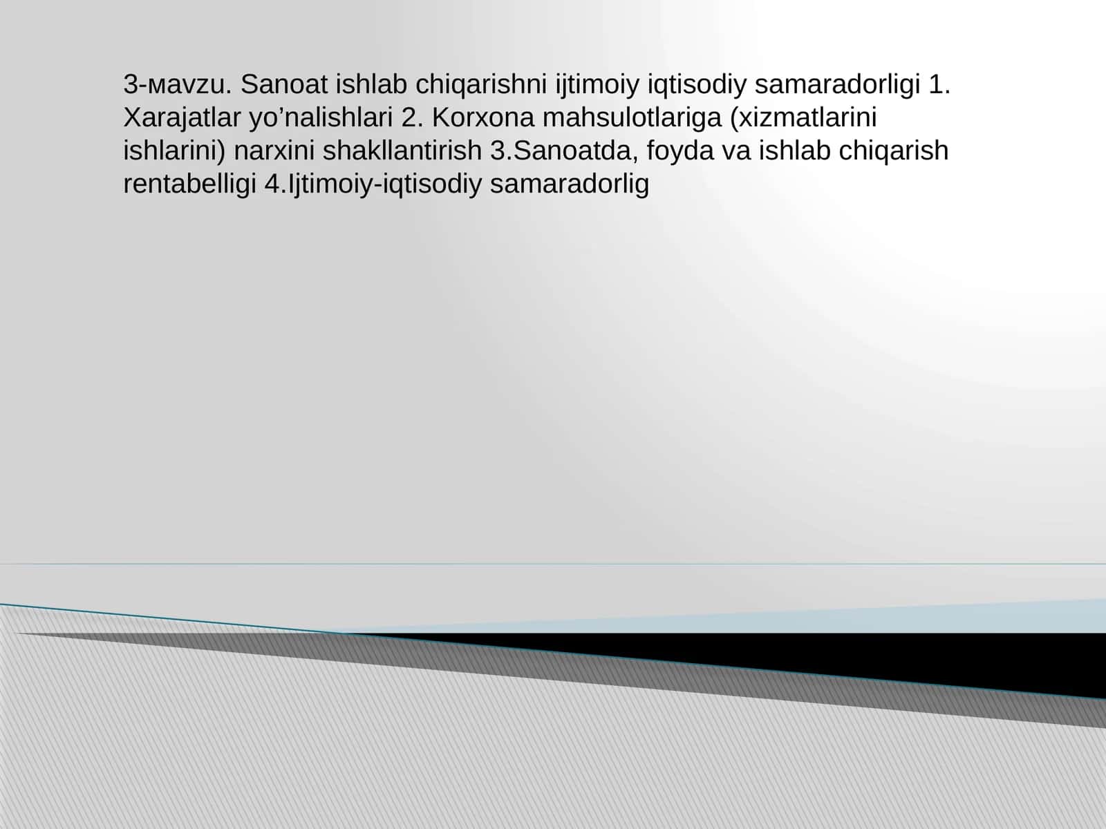 Sanoat ishlab chiqarishni ijtimoiy iqtisodiy samaradorligi 1