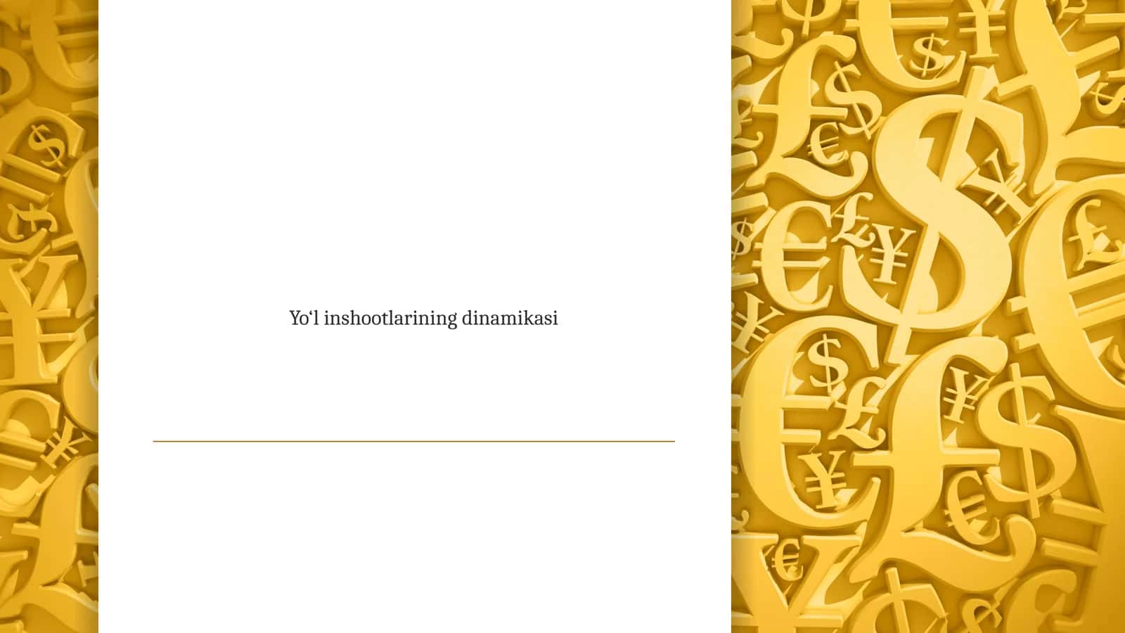 Yo‘l inshootlarining dinamikasi 1