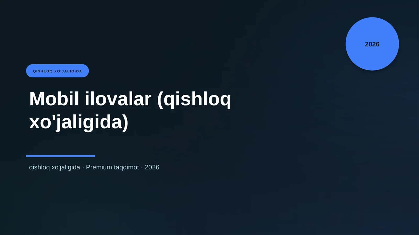 Mobil ilovalar (qishloq xo'jaligida) 1