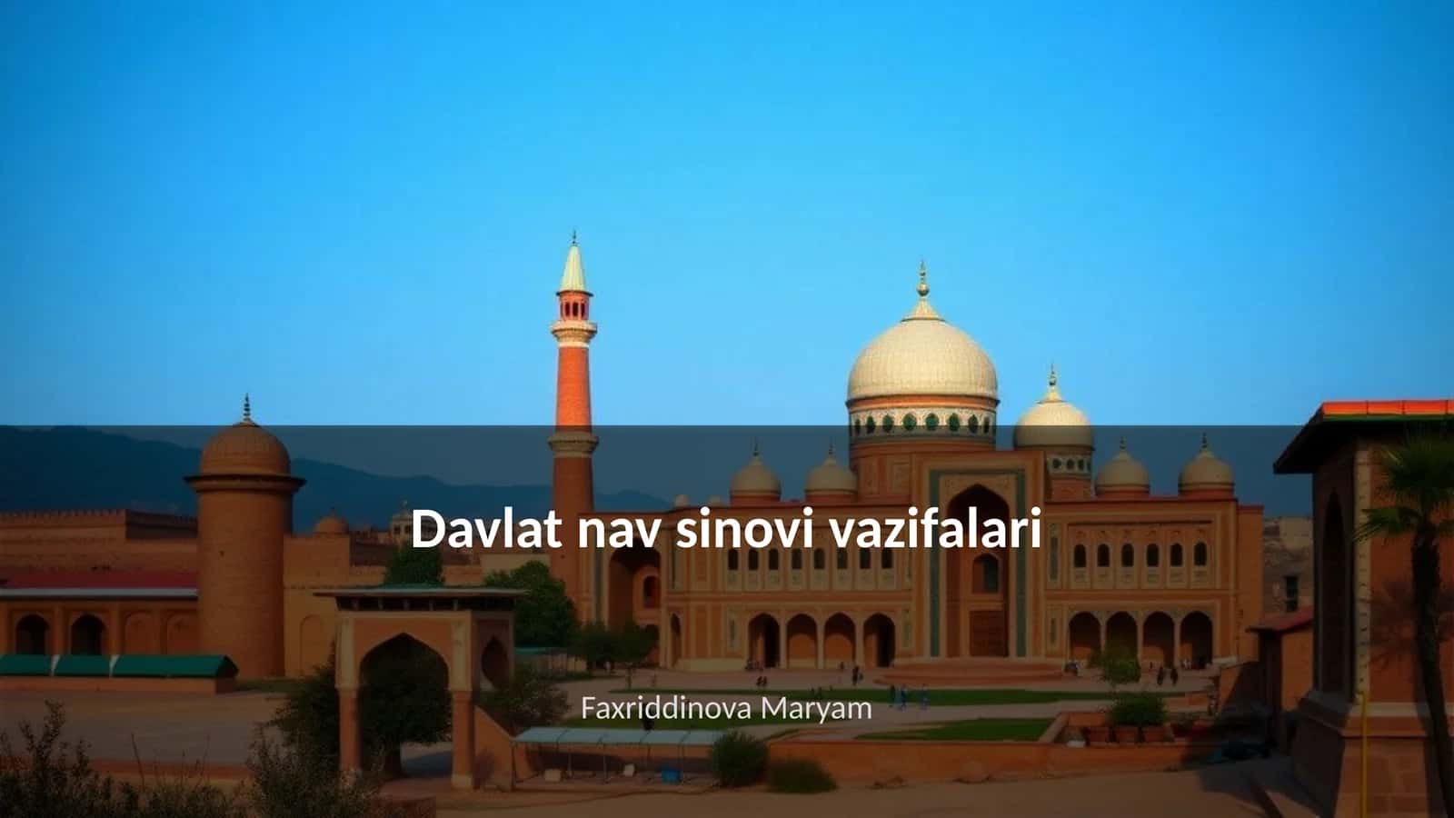 Davlat nav sinovi vazifalari 1